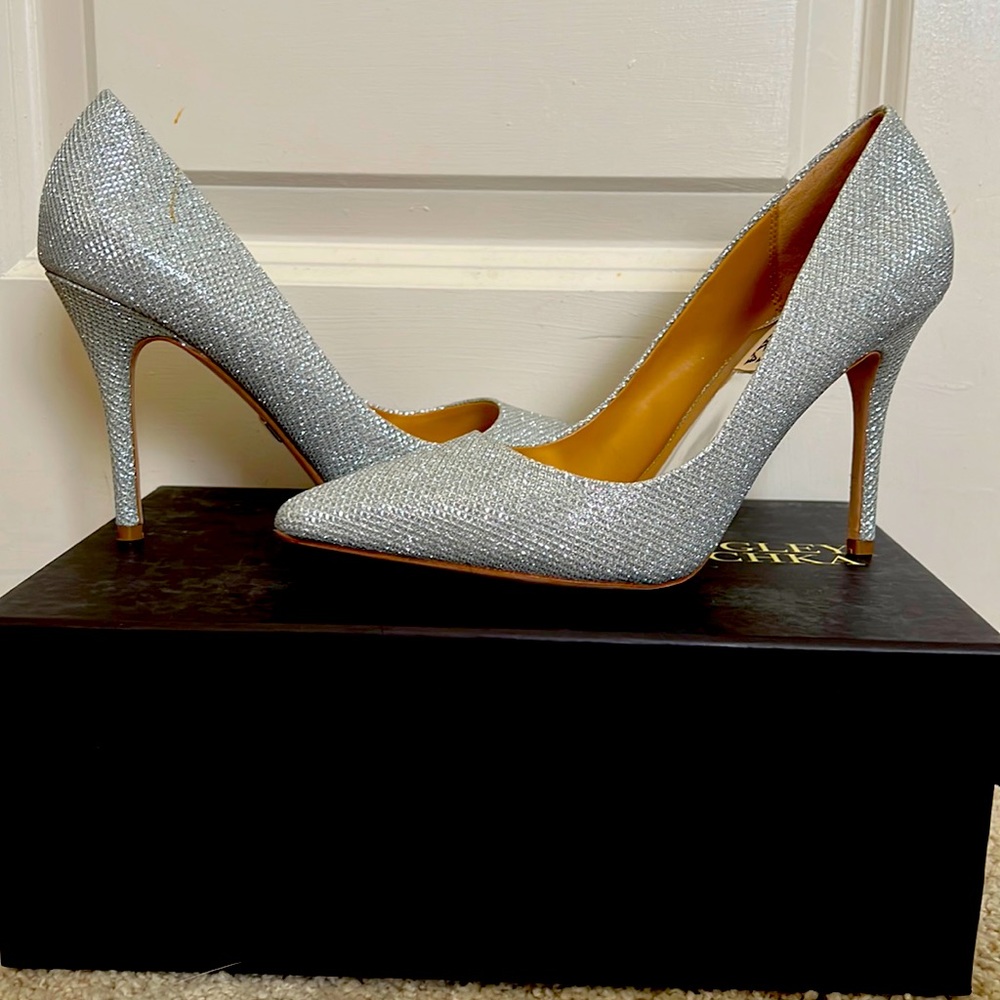 Elegant Badgley Mischka Ponder pointed toe pumps.